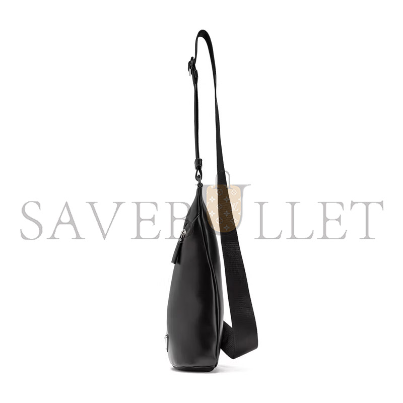 Pra*a cross leather bag 2vz098 (32*17*6.5cm)